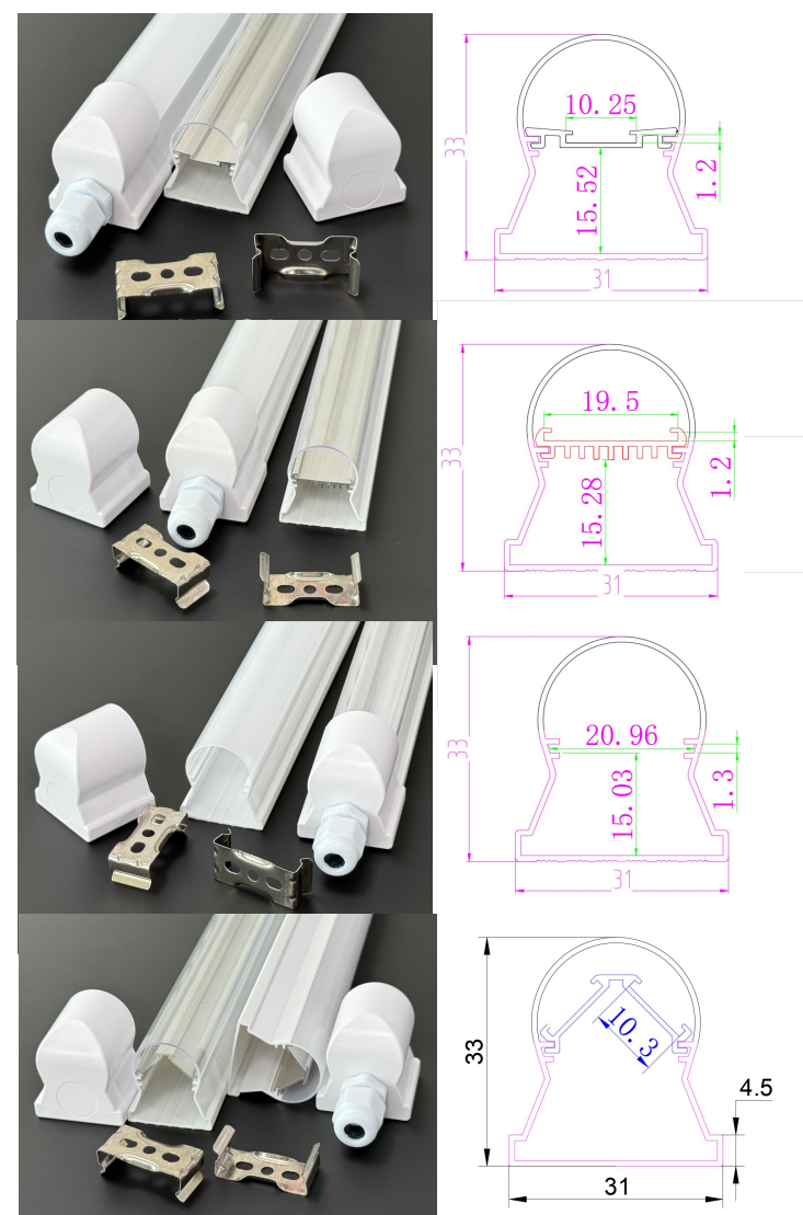 Rivoluzionando l'esperienza di illuminazione! JE lancia una nuova alloggiamento della lampada integrata T8, aprendo una nuova era di rivoluzione dell'installazione ed efficienza energetica